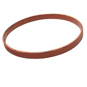 Retro Thin Pink Metal Bangle Bracelet Diagonal Stripe Texture 80s Fashion Women